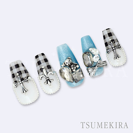 TSUMEKIRA Gingham Check Black NN-GGC-002