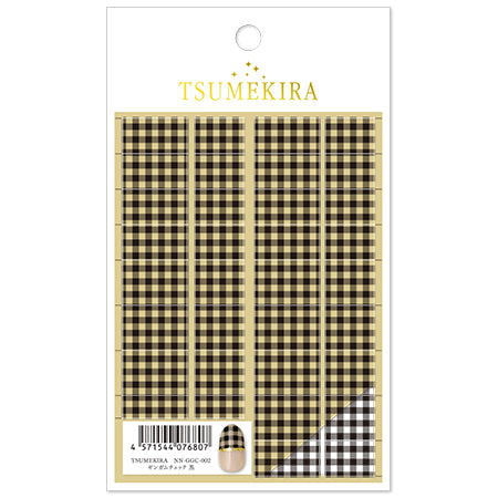 TSUMEKIRA Gingham Check Black NN-GGC-002