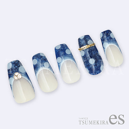 TSUMEKIRA es (S) Sheer Dot White ES-DOT-008