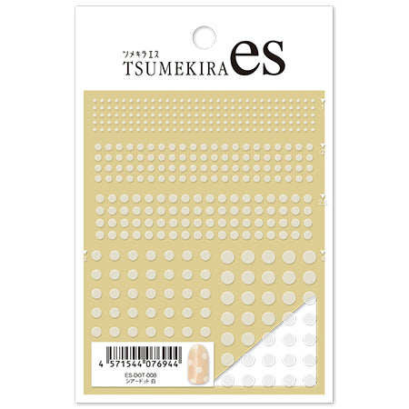 TSUMEKIRA es (S) Sheer Dot White ES-DOT-008