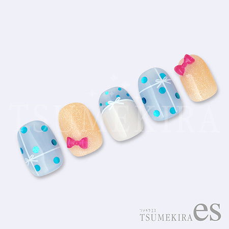 TSUMEKIRA es Ribbon French Line White ES-RBN-004