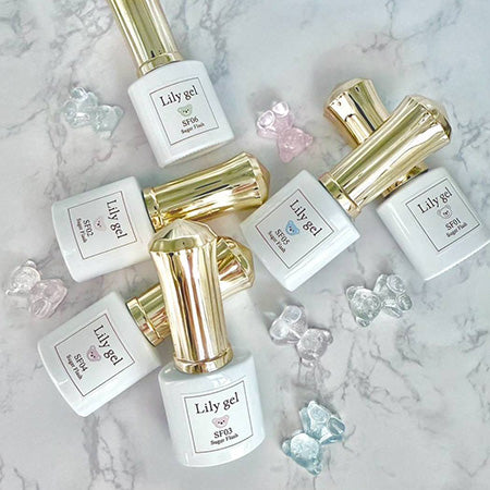 Lily gel Color Gel Sugar Flash Series #SF02 Sugar Milk Flash