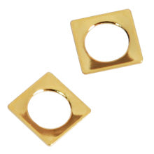 SHAREYDVA Studs Square Mid -out (Round) 4mm 50P Gold