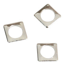 SHAREYDVA Studs Square Square (Round) 2.5mm 50p Silver