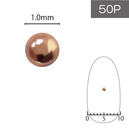 SHAREYDVA Studs 1.0mm 50p Pink Gold