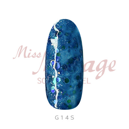 Miss Mirage Soke Off Gel G14S L Aurora Navy Blue 2.5g