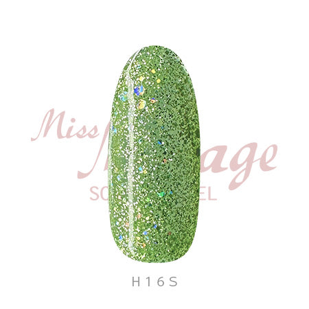 Miss Mirage Soke Off Gel H16S Hologram Lime Green 2.5g