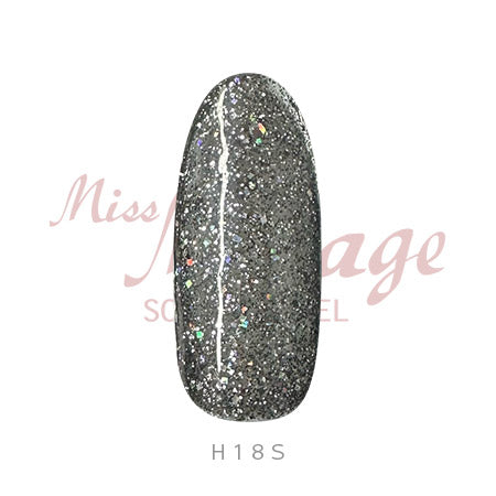 Miss Mirage Soke Off Gel H18S Hologram Black 2.5g