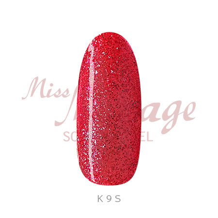 Miss Mirage Soke Off Gel K9S Shiny Popopy Red 2.5g