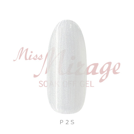 Miss Mirage Soke Off Gel P2S S Pearl White 2.5g