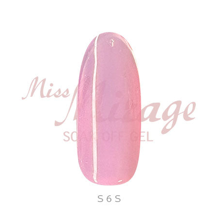 Miss Mirage Soke Off Gel S6S Sheer Rose Pink 2.5g