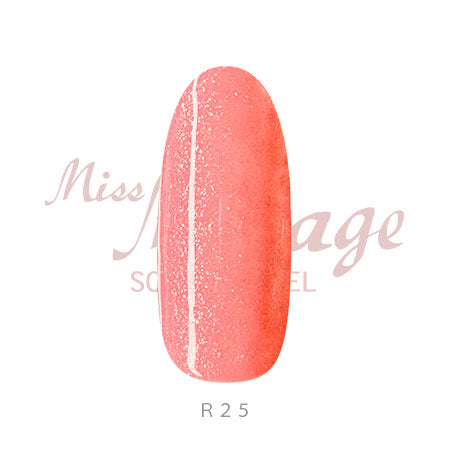 Miss Mirage Soke Off Gel R25S Pearl Aurora British Pink 2.5g