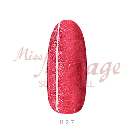 Miss Mirage Soke Off Gel R27S Pearl Aurora Queens Red 2.5g