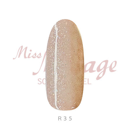 Miss Mirage Soke Off Gel R35S Pearl Aurora Cheddar Gray 2.5g