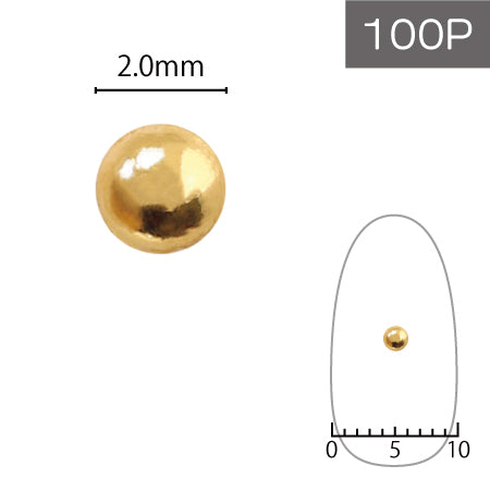 SHAREYDVA Studs 2.0mm 100p Gold