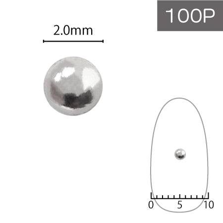 SHAREYDVA Studs 2.0mm 100p Silver