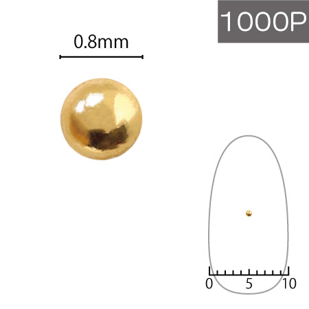 SHAREYDVA Studs 0.8mm 1000P Gold