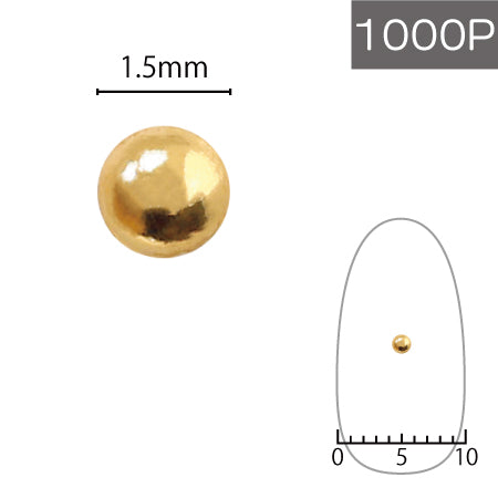 SHAREYDVA Studs 1.5mm 1000P Gold