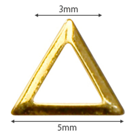 SHAREYDVA Studs triangle 3mm 100p gold