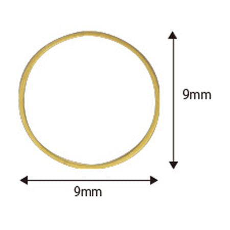 SHAREYDVA BLC Broch Round 9 �~ 9mm Gold 6P