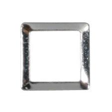 SHAREYDVA Studs Square 2mm (outer dimension 3.5 mm) 50p silver