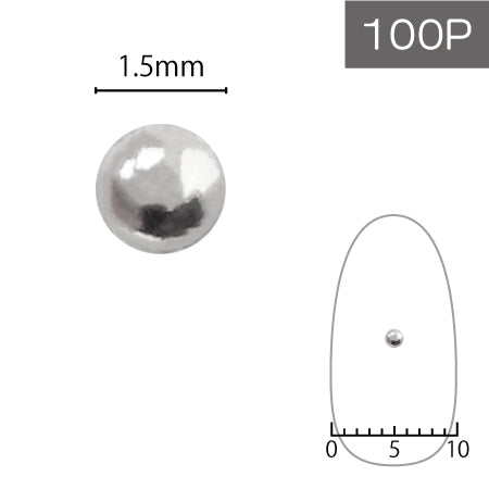 SHAREYDVA Studs 1.5mm 100p Silver