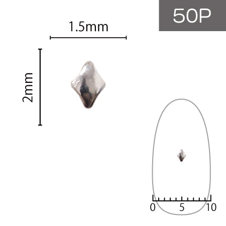 SHAREYDVA Studs Diamond 50P Silver