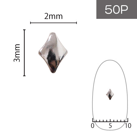 SHAREYDVA Studs Diamond (Large) 50P Silver