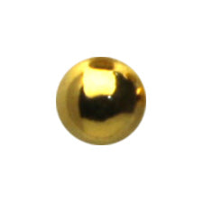 SHAREYDVA Metal Ball 2mm Gold 25P