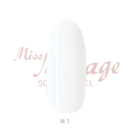 Miss Mirage Soke Off Gel Mat White M1 5g