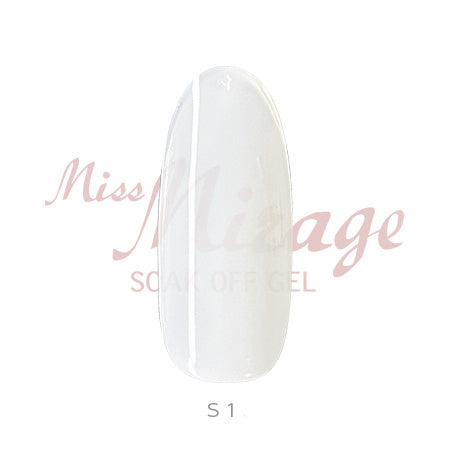 Miss Mirage Soke Off Gel Sheer White S1 5g