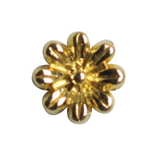 SHAREYDVA BLC Nail Parts Antique Flower Gold M 5P