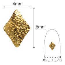 SHAREYDVA Nail Parts Shine Plate Diamond Gold 20P