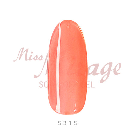 Miss Mirage Soke Off Gel S31S Millefeuille Coral Pink 2.5g