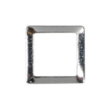 SHAREYDVA Studs Square 3mm (outer dimension 4.5mm) 50p silver