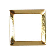 SHAREYDVA Studs Square 4mm (outer dimension 5.5mm) 50P gold