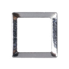 SHAREYDVA Studs Square 4mm (outer dimension 5.5mm) 50p silver