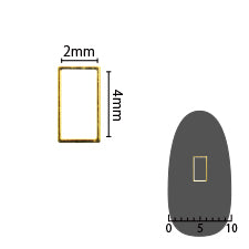 SHAREYDVA software rectangle 2.5mm x 4.5 mm (former 2mm x 4mm) Gold fine 8P