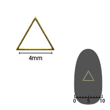 SHAREYDVA software triangle 5mm (former 4mm) gold thin 8P