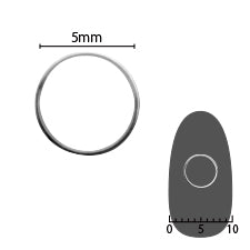 SHAREYDVA Soft Circle 5.5mm (former 5mm) Silver fine 6P