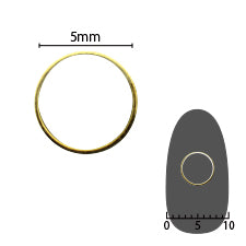 SHAREYDVA Soft Circle 5.5mm (former 5mm) Gold fine 6P