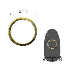 SHAREYDVA Soft Circle 6mm (former 5mm) Gold Thick 6P