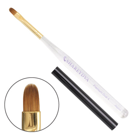 SHAREYDVA Premium Gel Brush Oval # 4 (with cap) Colinky