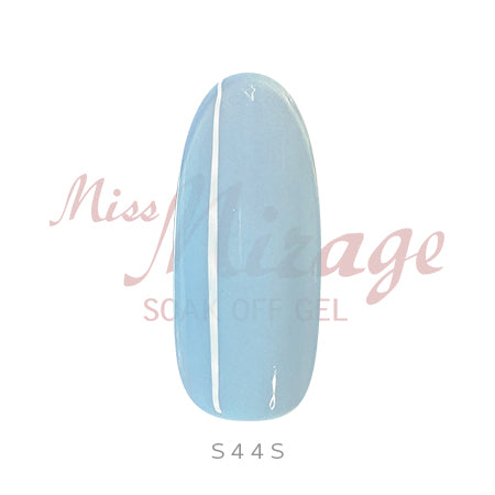 Miss Mirage Soke Off Gel S44S Millefeuille Aqua Blue 2.5g