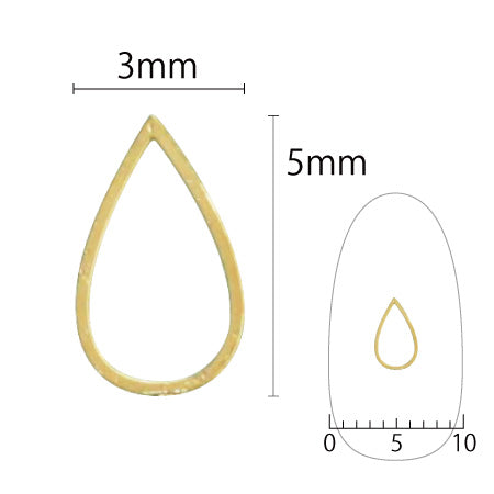 SHAREYDVA Soft Drop 3 �~ 5mm Gold