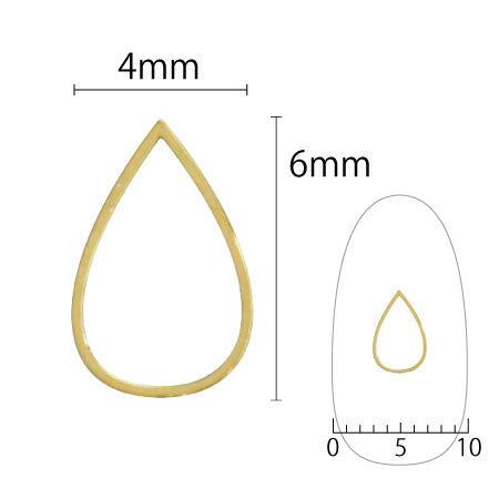 SHAREYDVA Soft Drop 4 �~ 6mm Gold Sight