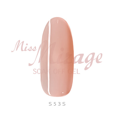 Miss Mirage Soke Off Gel S53S Millefeu Shampan Pink 2.5g