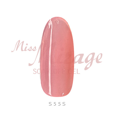 Miss Mirage Soke Off Gel S55S Millefeu Rosse Pink 2.5g