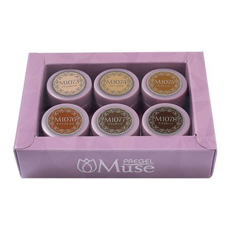 PREGEL Muse Cafe Series 3g x 6 Color Set PSU -6P -2023G